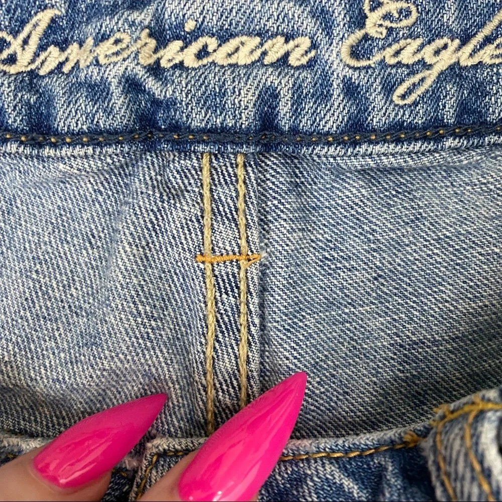 American Eagle Distressed and Destroyed Jean Shorts Size 2